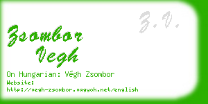 zsombor vegh business card