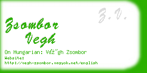 zsombor vegh business card